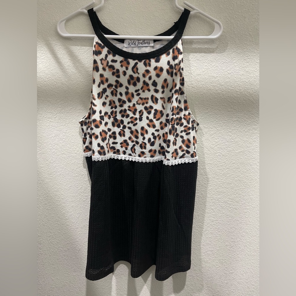 leopard print tank top from Wild Feathers